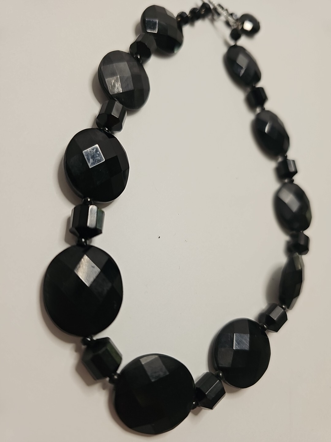 Choker Necklace Germany Black Faux Jewel Beads 14″ Long Fashion Neck Jewelry
