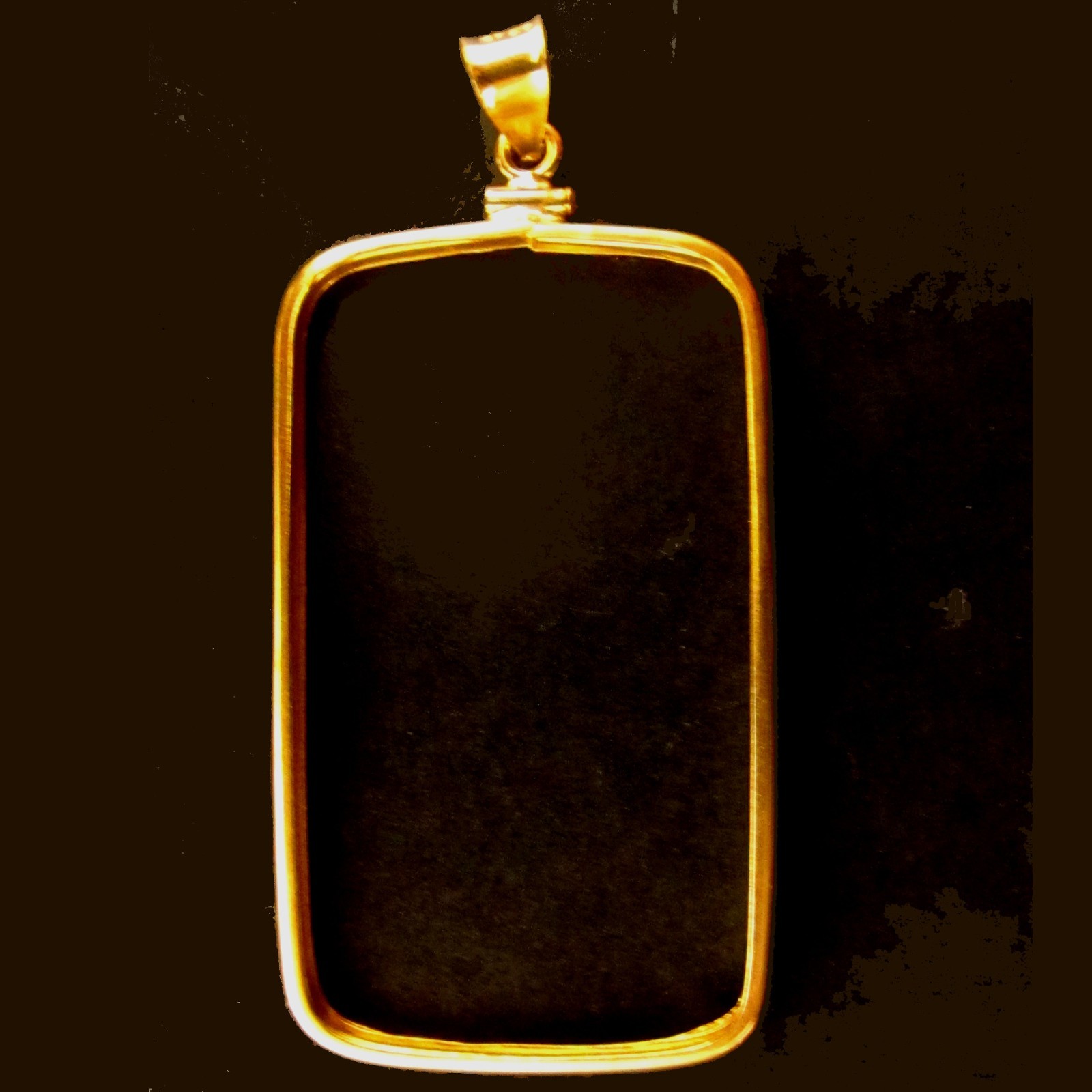 Coin Bezel for 1 oz Gold Pamp Bar 14K Gold Filled Bezel fits 41.6 x 24.6 x 1.9mm