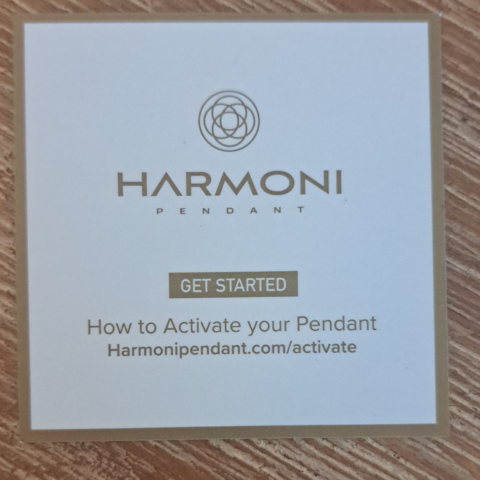 Harmoni Signed Silver Tone Round Charm Pendant Necklace