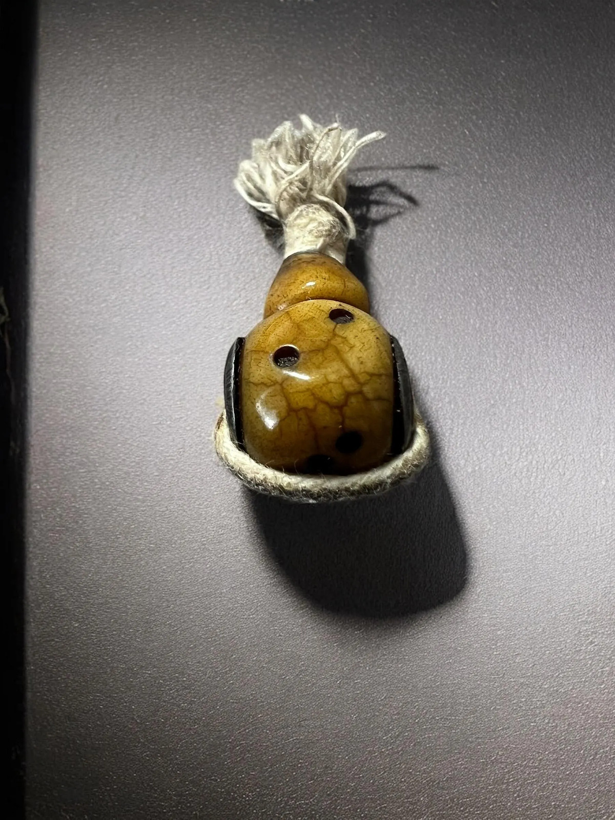 Hand-Carved Nepal Tibet Yak Bone Guru Bead for Mala Prayer Beads