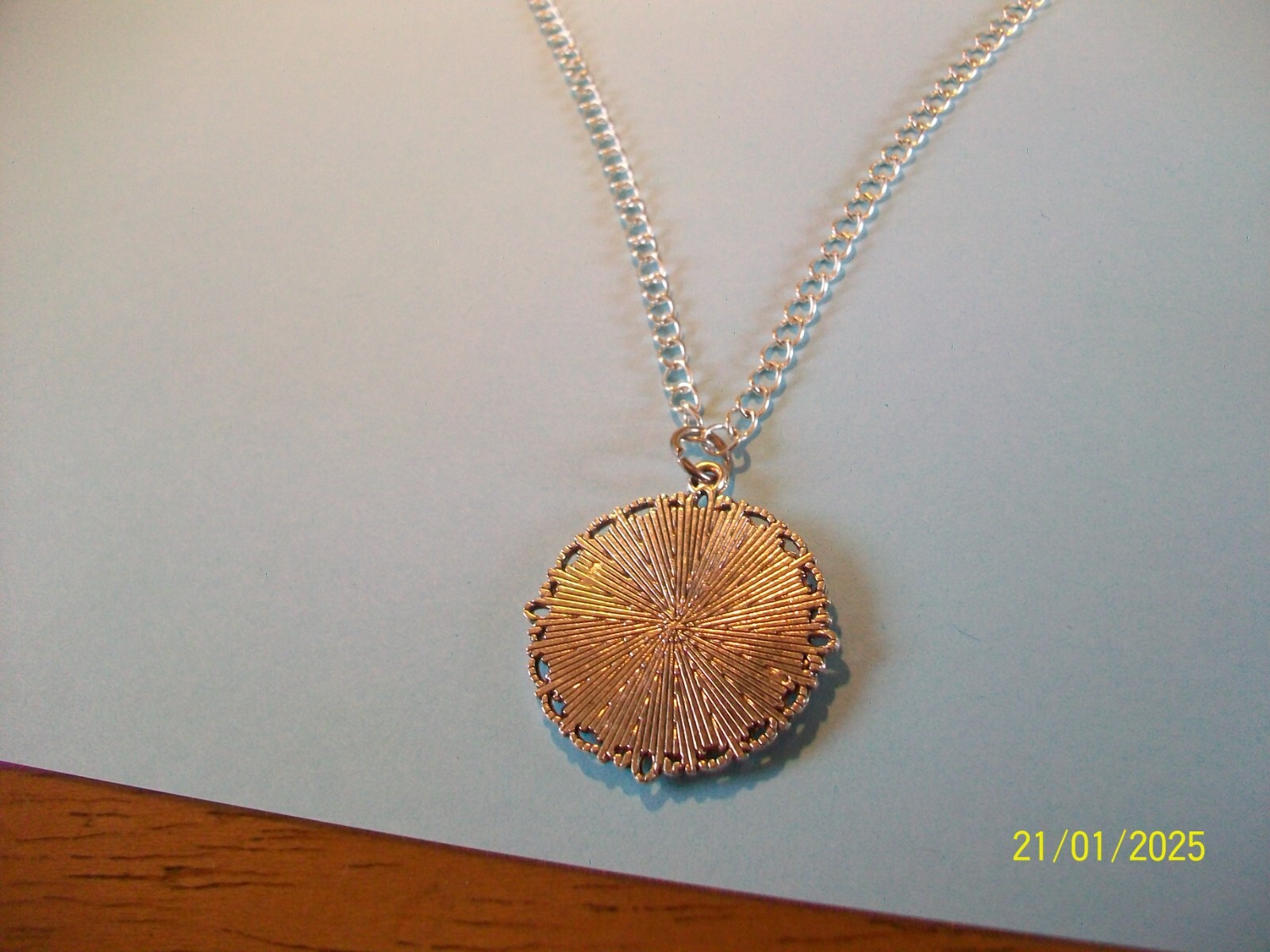 BRITANNIA HALF PENNY – LIMITED EDITION SILVER CASED CURB NECKLACE – 1917 to 1936