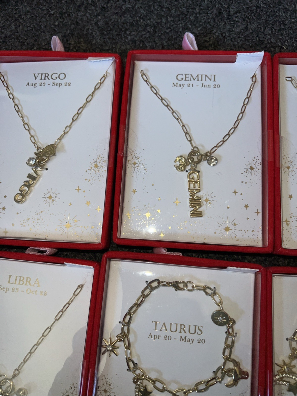 Zodiac ARIES Signs Pendant Jewelry Chain Necklace Bracelets Mixed Lot 10 NIB