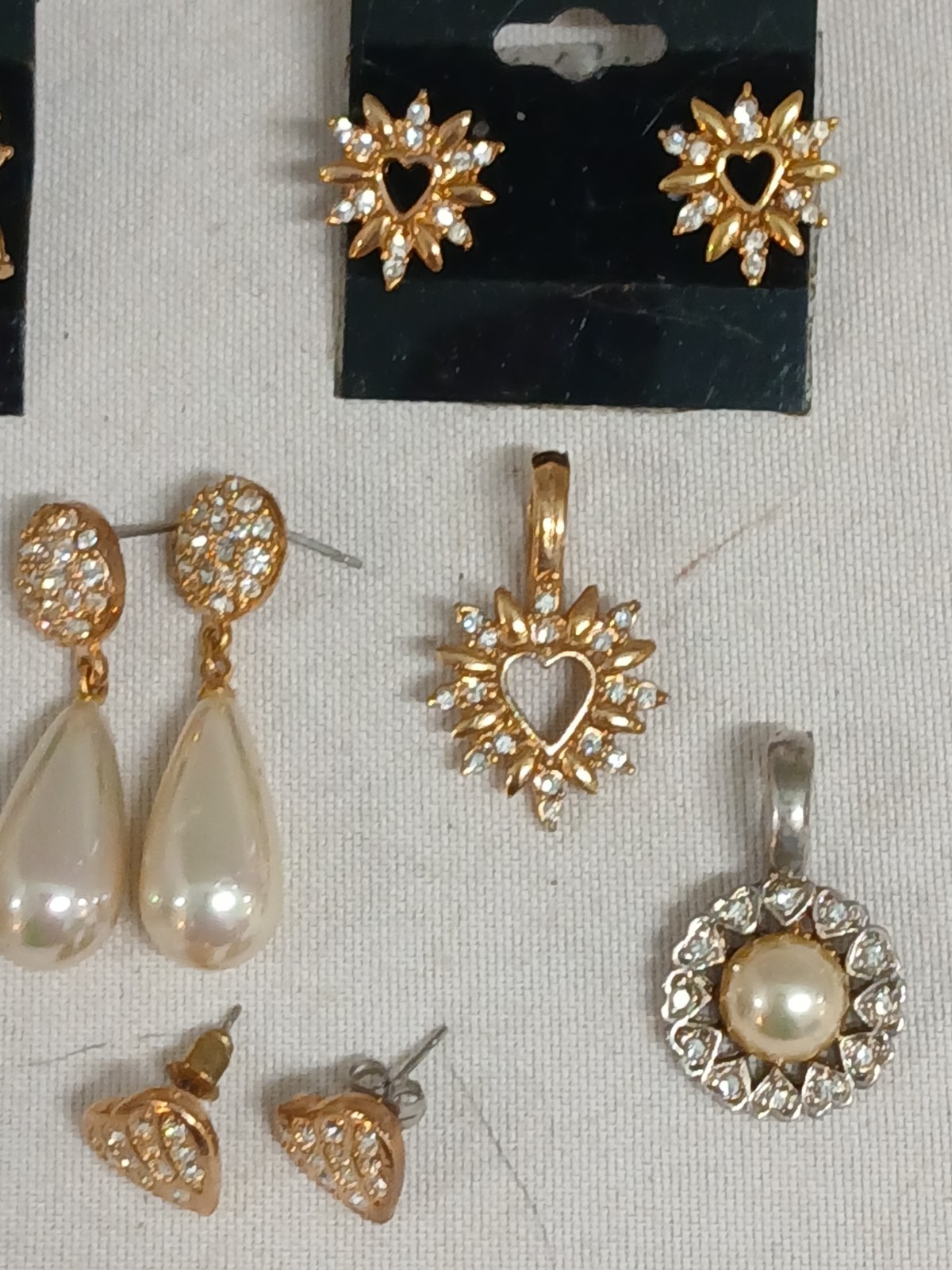 Vtg Roman Signed Pendants & Pierced Earrings Lot (#142)
