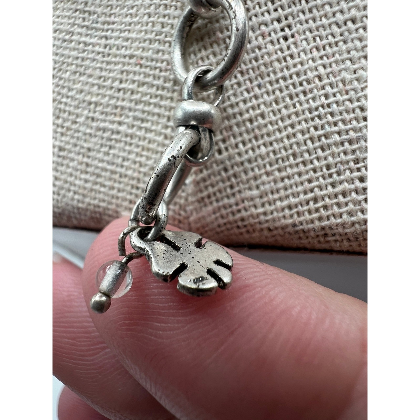 Lucky Brand Starfish Necklace Coastal Boho Beachy Pewter Silver Tone
