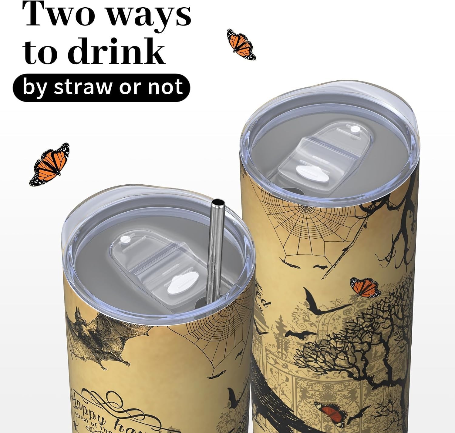 20oz Gothic Insulated Tumbler – Perfect Witch Gifts for Women in Stainless Steel