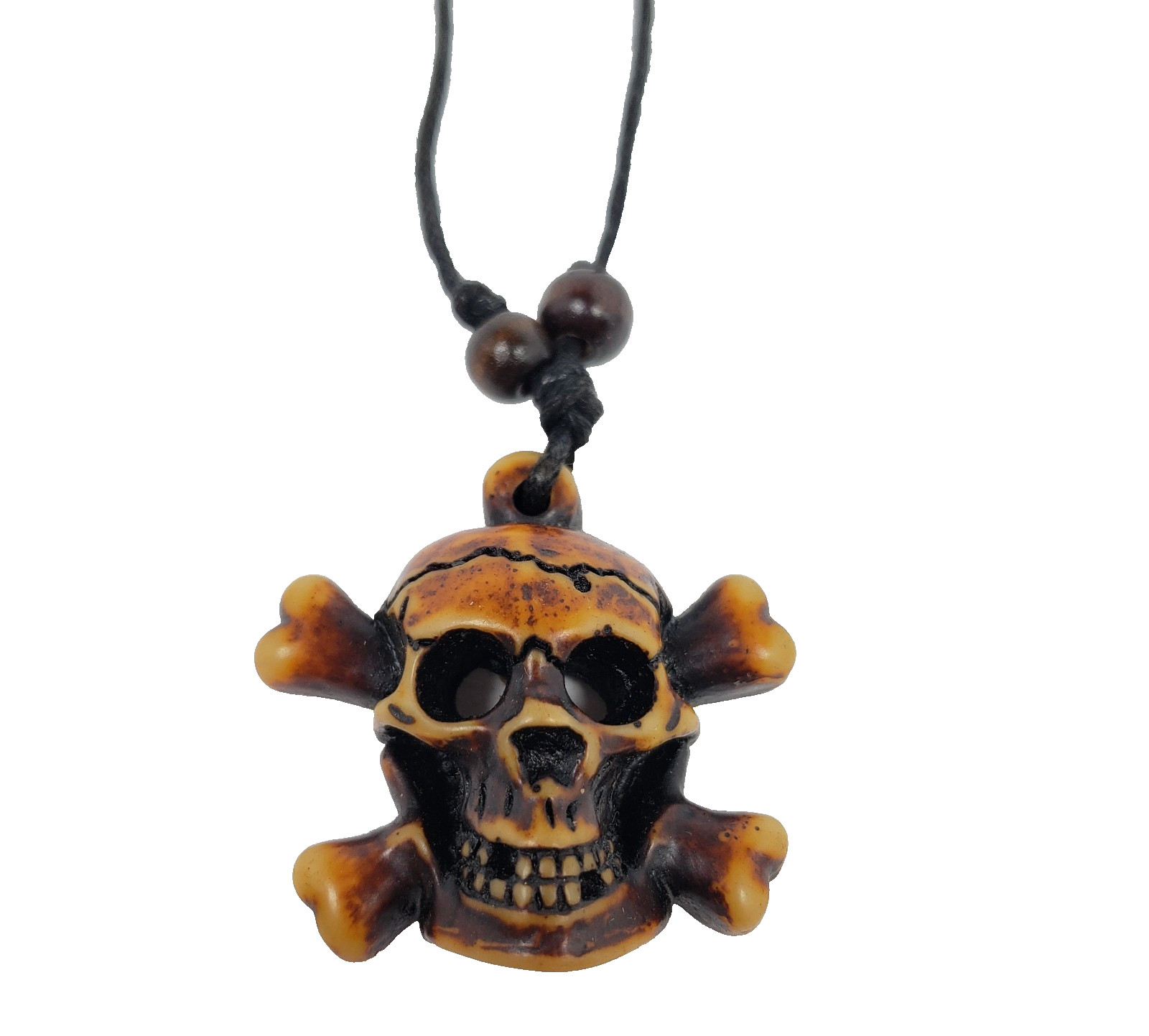 Vintage Adult Fashion Skull Crossbones Tribal Adjustable Pendant Necklace 031