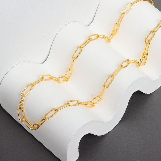 New Solid 925 Sterling Silver Italian Paperclip Rolo Chain Necklace Stamp