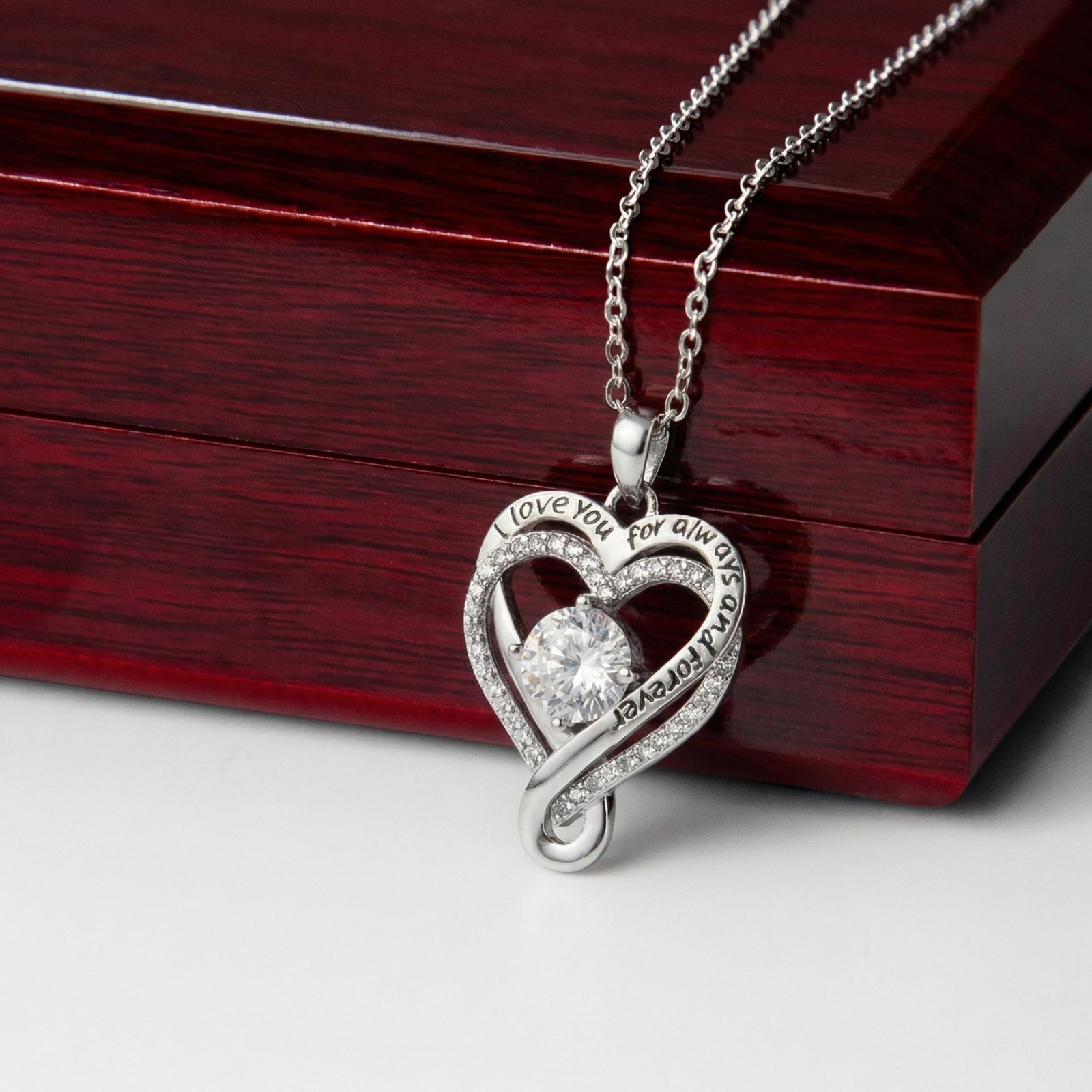 To My Wife Necklace Gift From Husband Love You Always Heart Jewelry Gift 🎁