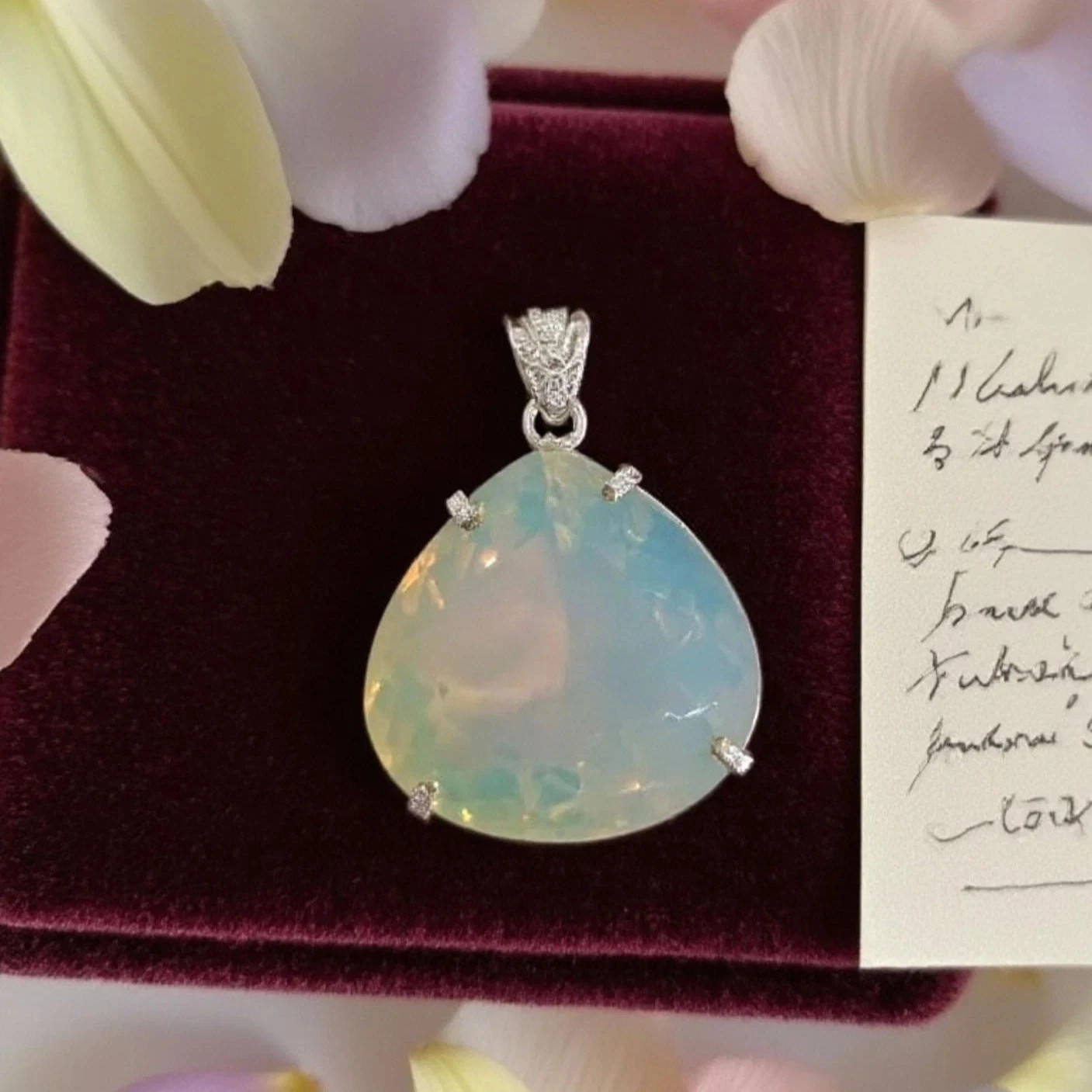 Bi-Color Pendant 70.46 Ct Welo Opal Pear Cut Natural Untreated Loose Gemstone