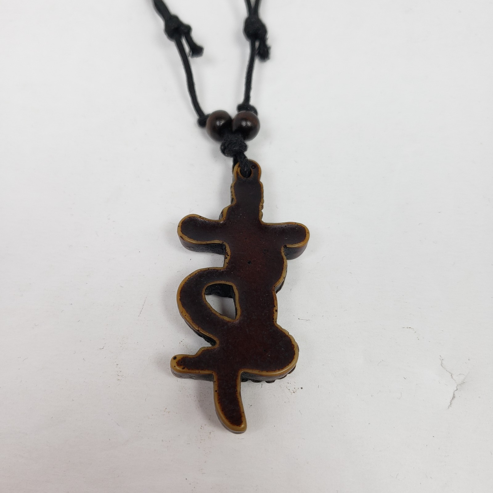 Vintage Adult Fashion Brown Sword Snake Tribal Adjustable Pendant Necklace 029