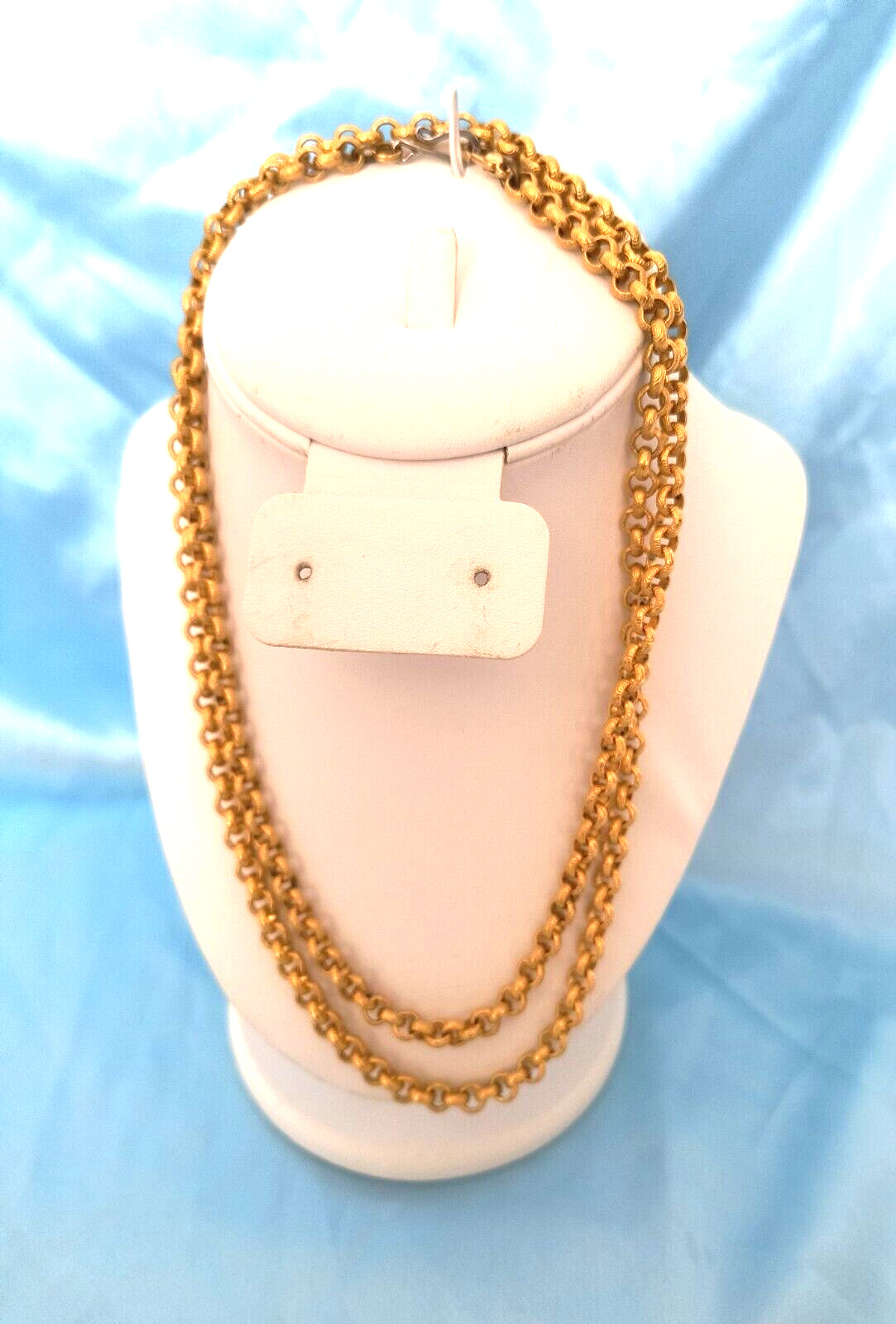 Women’s Necklace Goldtone Chain Links with Hook Style Closure Appx. 38 Inches