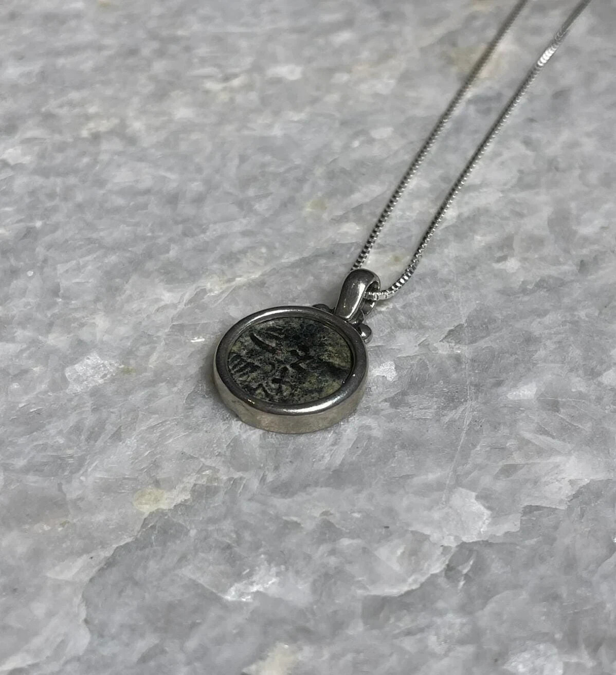 Authentic Masada Coin Necklace, Handmade Jewelry, men pendant, 925 Silver