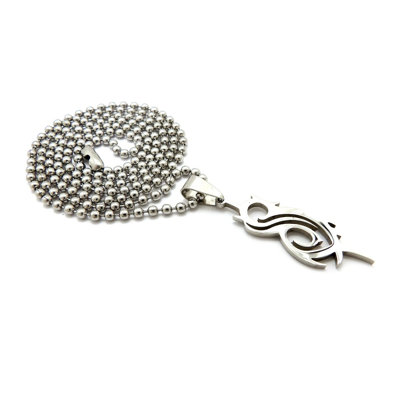 Hip Hop SLIPKNOT Pendant 18″, 20″, 22″, 24″ Stainless Steel Ball Chain Necklace