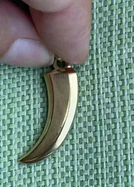 2Ct Round Cut Lab Create Black Diamond Claw Men’s Pendant 14K Yellow Gold Plated
