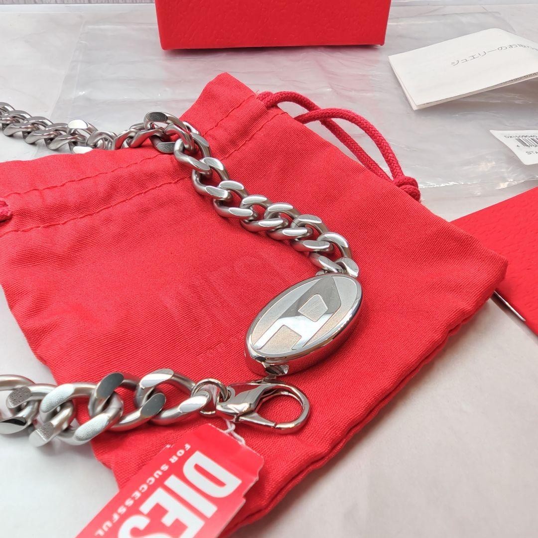 Excellent Condition | DIESEL DX1509040 Silver Chain Necklace (with Original Box