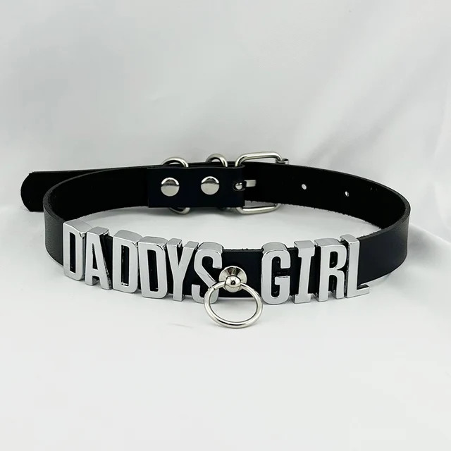 Collar BDSM Gift Pu Leather Custom Choker Necklace Punk DIY Chocker Party N7