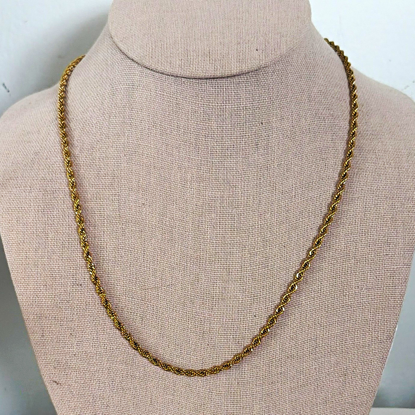 18k pvd rope chain-20 in