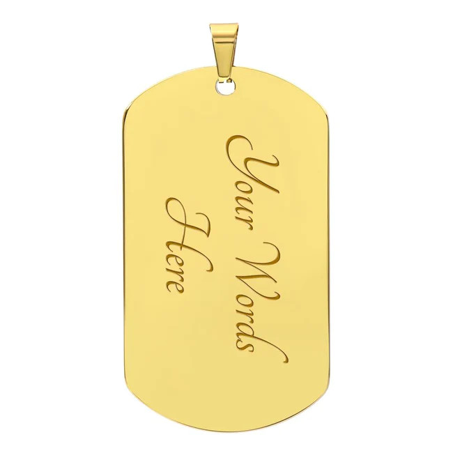 Personalized Engraved Custom Dog Tag dogtag Name Necklace Chain Titanium Steels