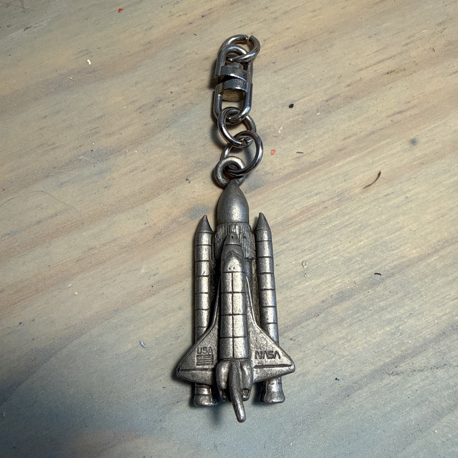 USA Space Shuttle 1″ Necklace Pendant Charm, Moon Astronaut Stars Good Gift
