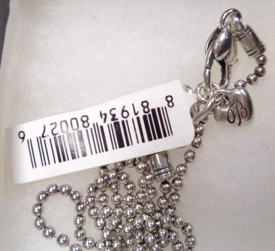 36″ BRIGHTON Enamel JOY HEART Photo Picture Frame Cameo Long Necklace BR50A0