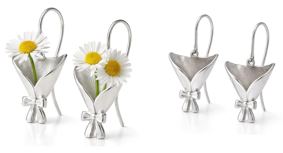 Flower Bouquet Necklace Flower Holder Necklace,Vase chain for insert real or …