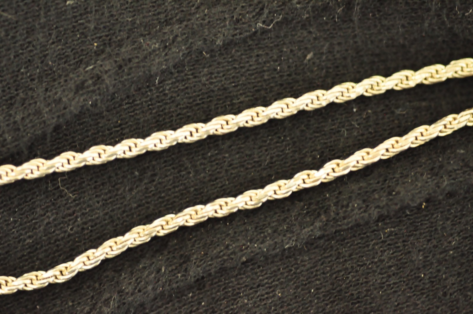 Italy 925 Sterling Silver Rope Chain Necklace – 30″, 10g – Fine Twisted Link