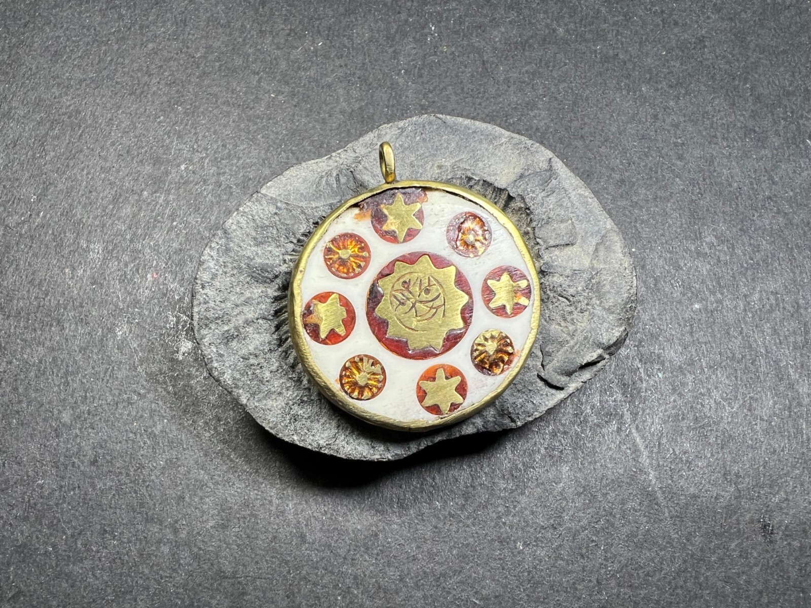 P3252 TIBET Half Moon Sun Star FASHION handmade Pendant NEPAL