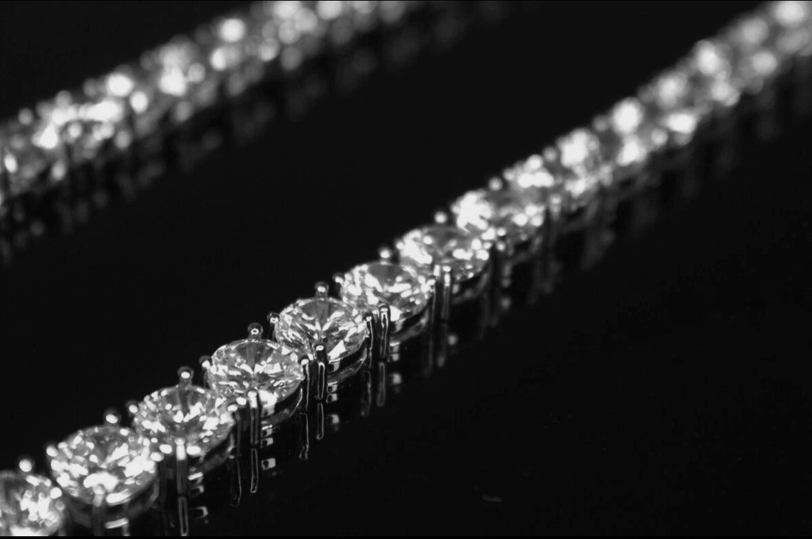 8mm MASSIVE XXL Tennis Chain Necklace 152ct Lab Simulated VVS Diamonds HEAVY !