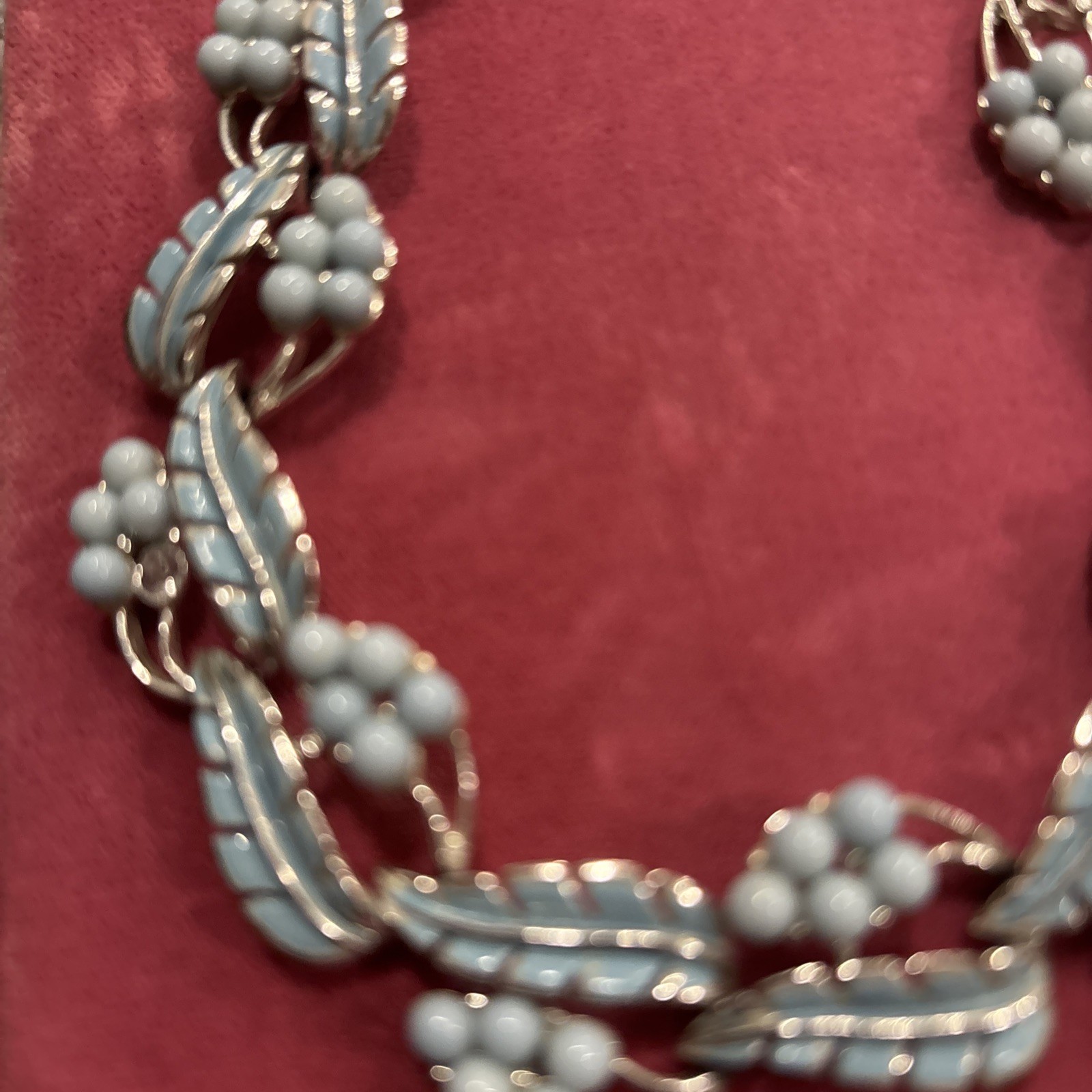 fashion jewelry necklace Light Blue Color V Pretty 18 Inches Long