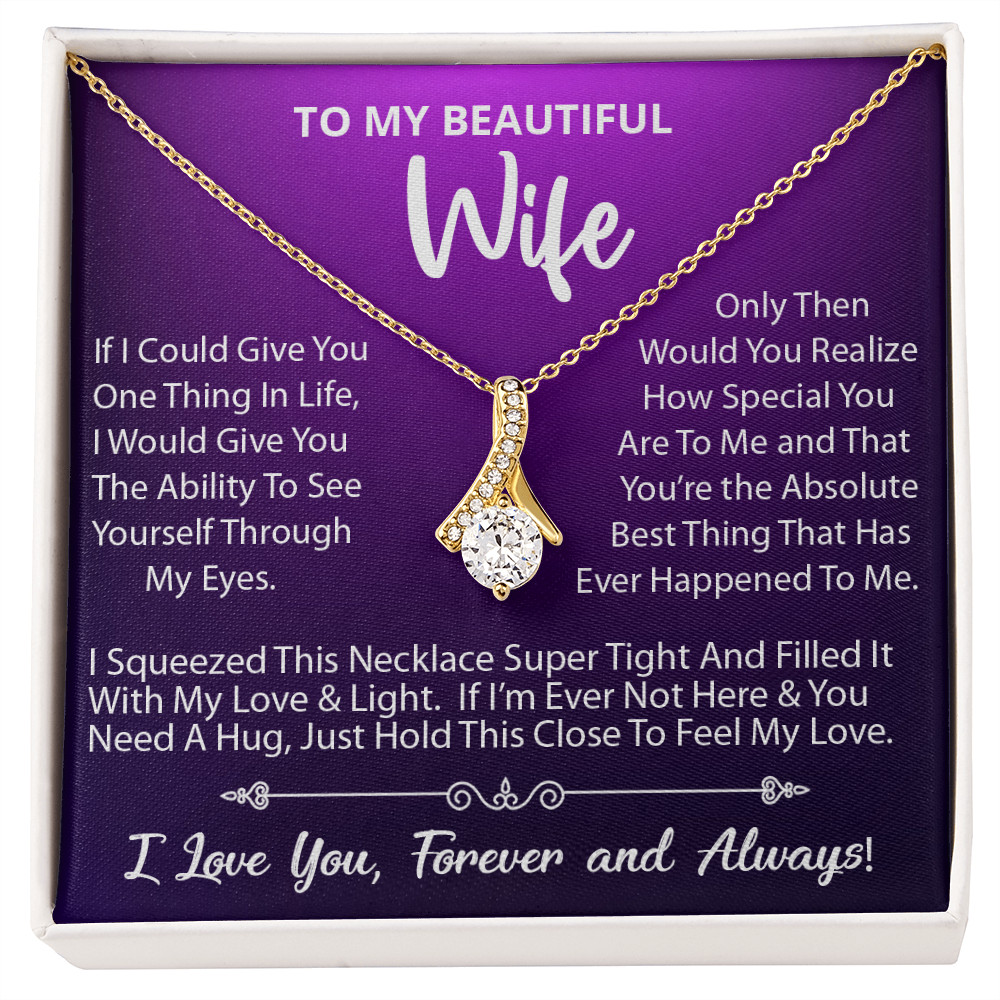 To My Wife Necklace, Gift For Wife, Anniversary Gift, Wife Birthday Gift For Her