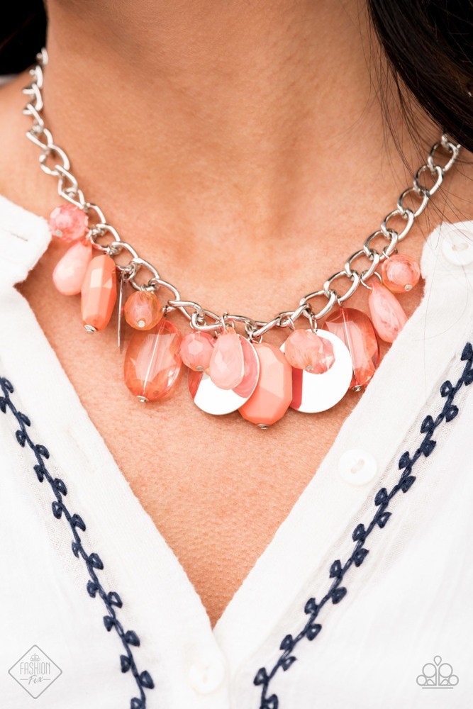 Treasure Shore Orange Necklace