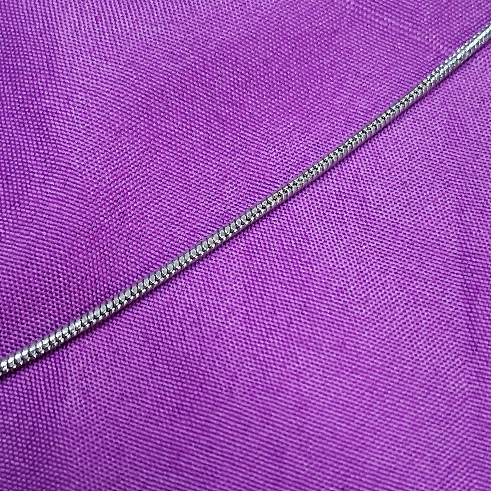 Polished Stainless Steel Textured Ring Hoop Pendant Snake Chain Necklace