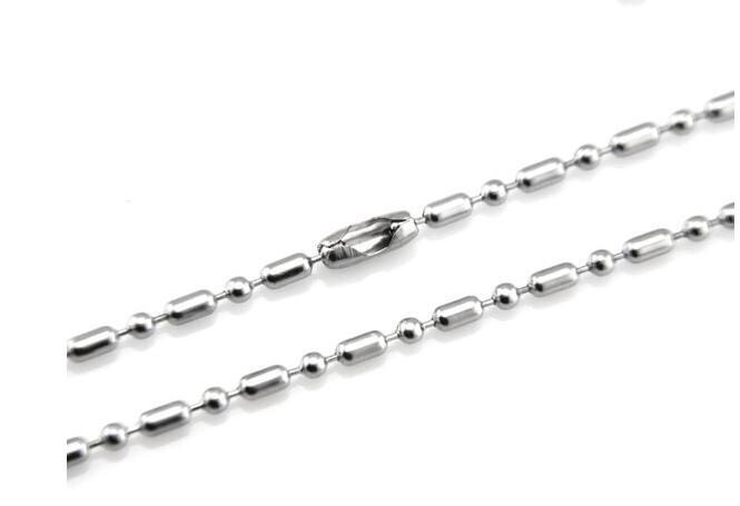 Wholesale New Stainless Steel Ball Beads Necklace Chain For Pendants 20″ – 32″
