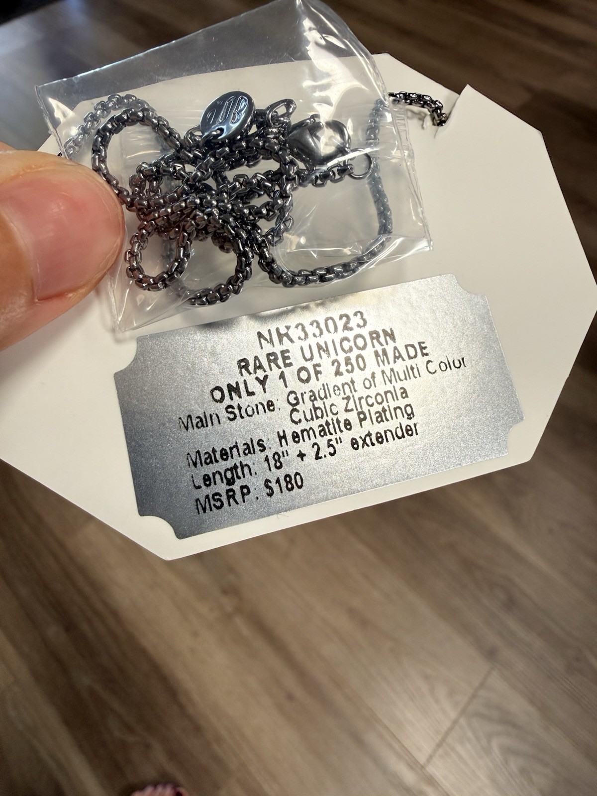 Bomb Party OG Necklace Rare Unicorn