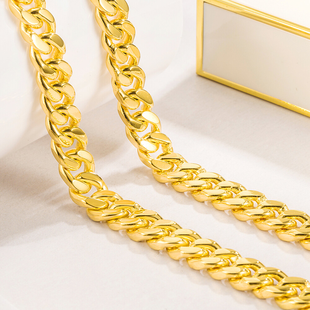 8mm 18″-30″ 925 Sterling Silver Curb Cuban Link Chain Necklace for Men & Women