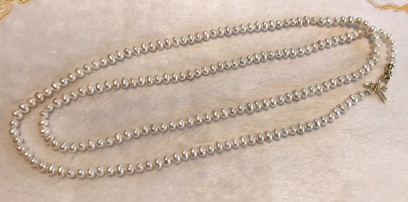 ✨ 6–7mm Freshwater Pearl Necklace & Stud Earrings Set ✨（P0141)