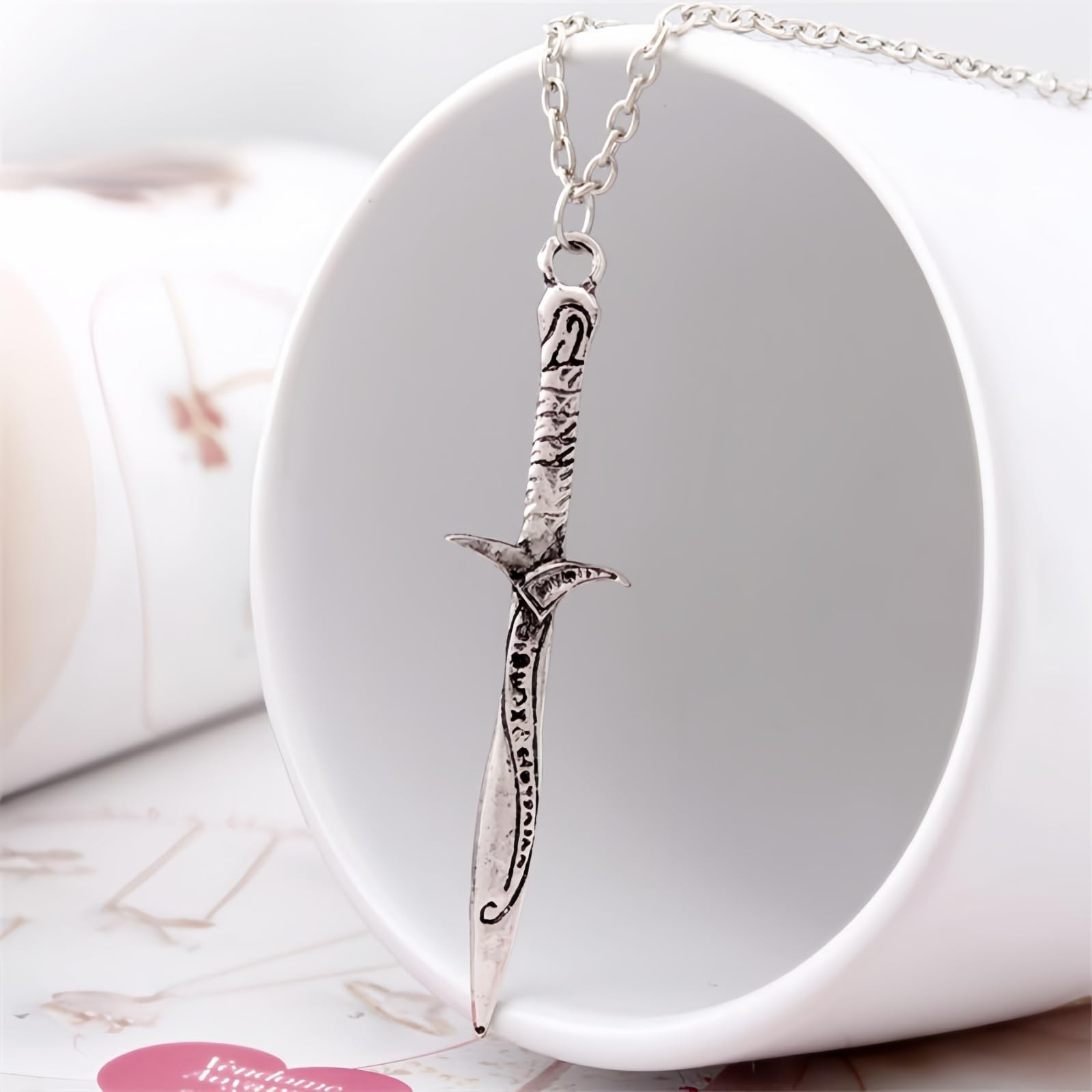 3 Pack Set Arwen Evenstar Pendant Necklace Costume Jewelry Cz Elven Sword and…
