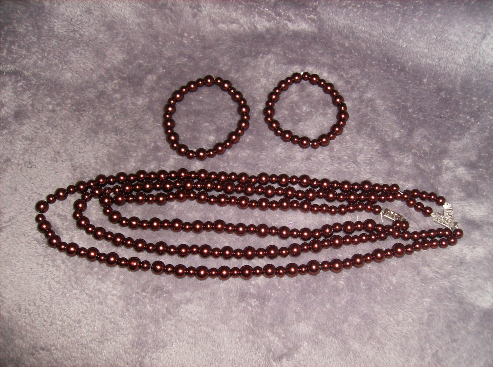 TURQUOISE BLUE BEAD 23″ NECKLACE & FREE BRACELET HANDMADE IN USA!