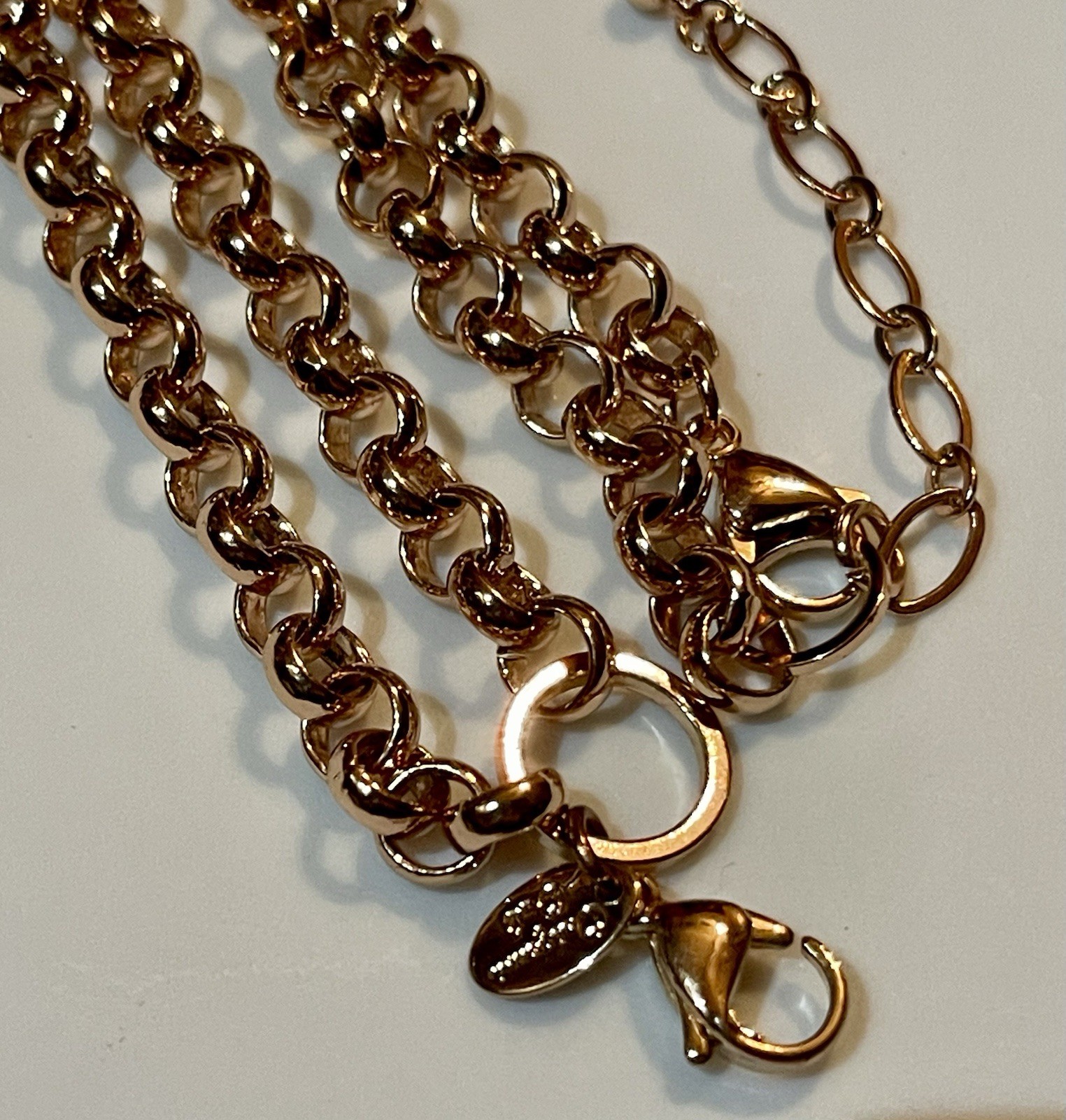 Authentic Origami Owl 18-20” Rose Gold Tone Thick Rolo Chain NEW (Ref#142)
