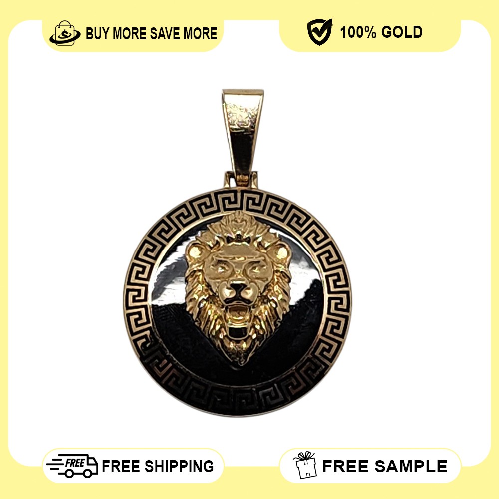 10K Yellow Gold Medallion Pendant