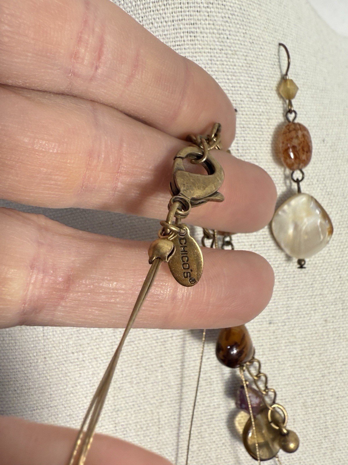 Lot of 4 Chico’s Costume Statement Accessory Necklaces Various Lengths+ Earrings