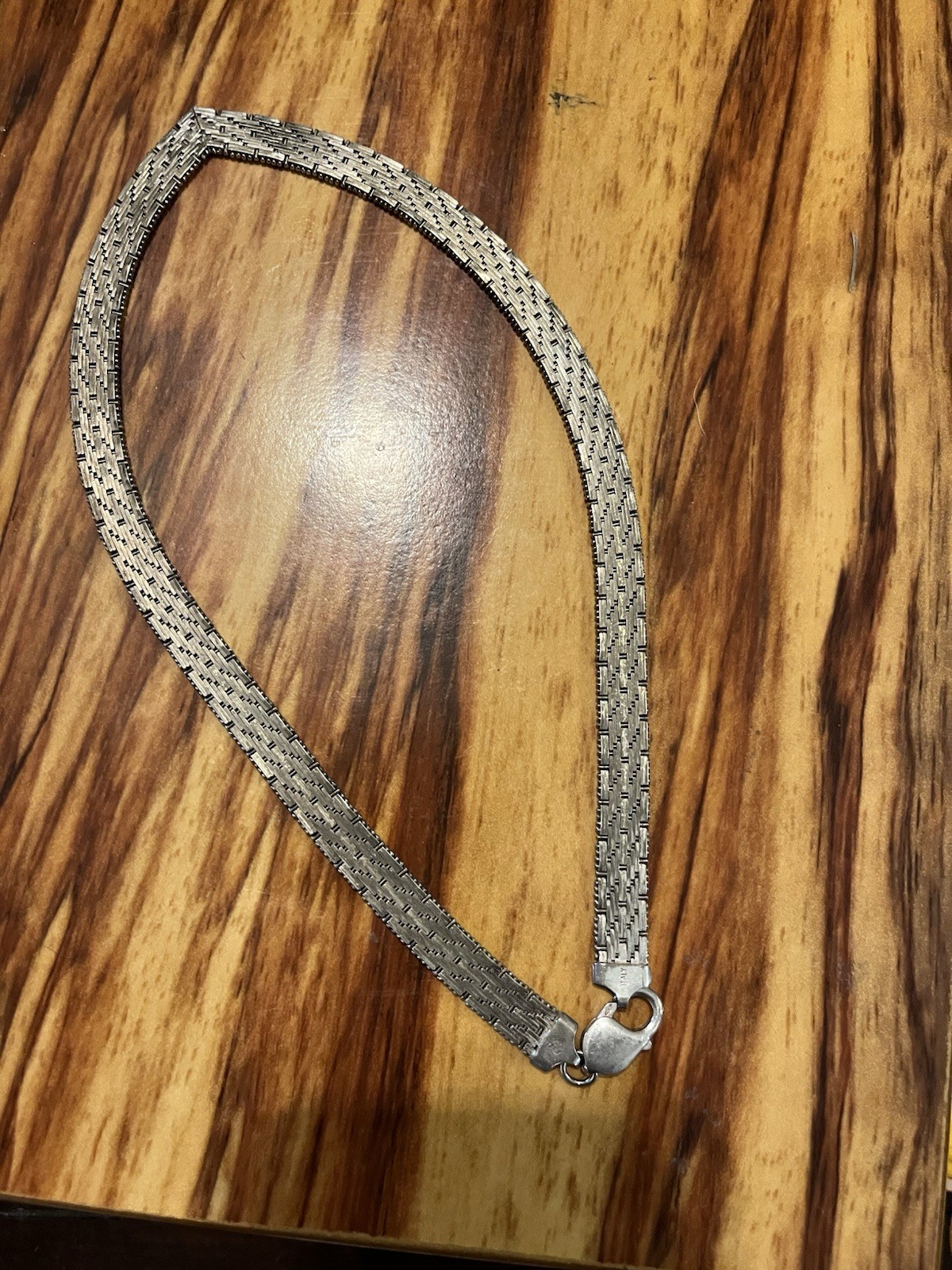 Sterling Silver Chain Necklace, Metal, Lobster Clasp Closure. 925 Italy