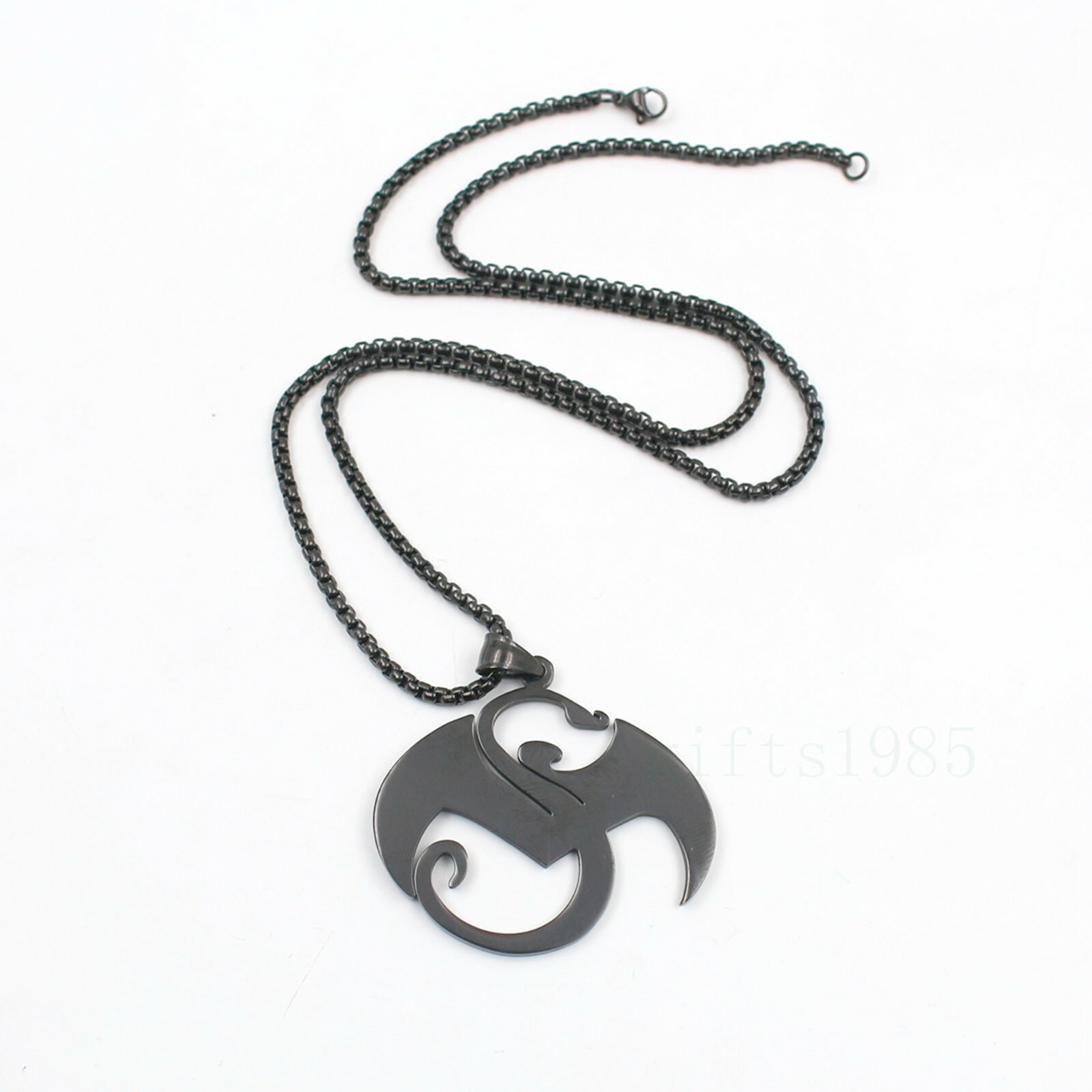 3 tone Large strange music charm S.steel pendant TECH N9NE curb box necklace