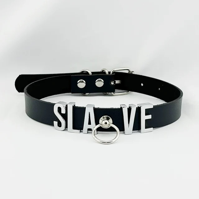 Collar BDSM Gift Pu Leather Custom Choker Necklace Punk DIY Chocker Party L7