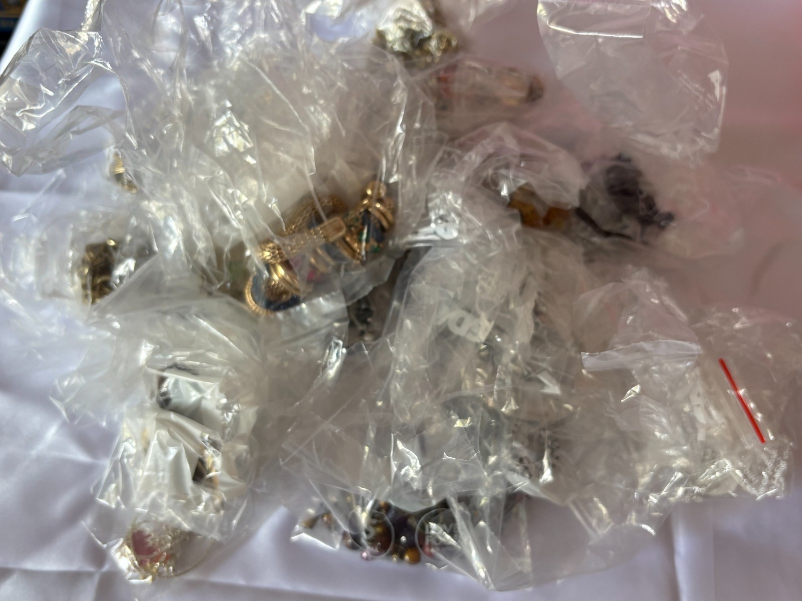 Collection of 23 Vintage Necklaces Costume Jewellery Various Colours Styles