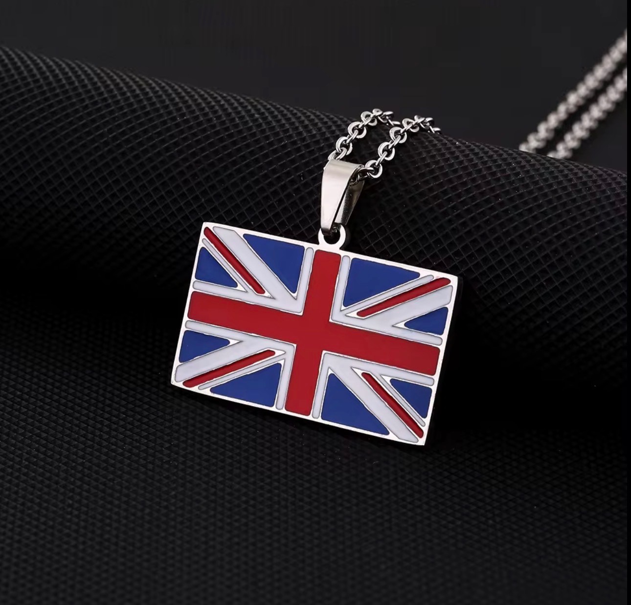 United Kingdom Flag Necklace • British Pendant Jewellery • Union Jack Gift