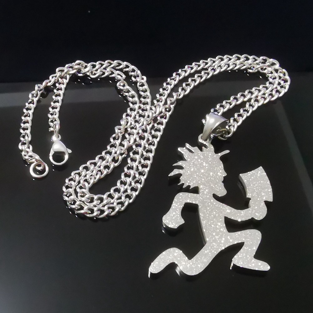 Mens S.steel Large Sandy Embossing Jugallo Hatchetman Necklace Pendant Charm 30′