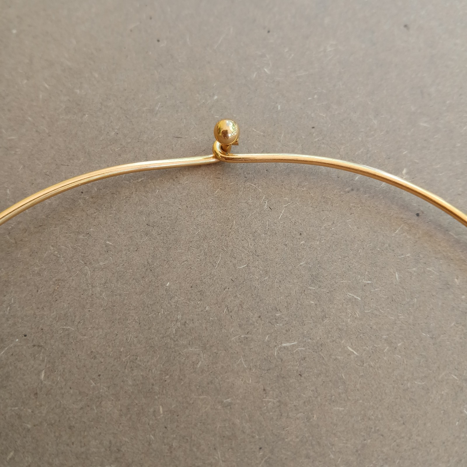 WOMEN’S WRAP AROUND CHOKER GOLD PLATED NECKLACE 16″ VINTAGE