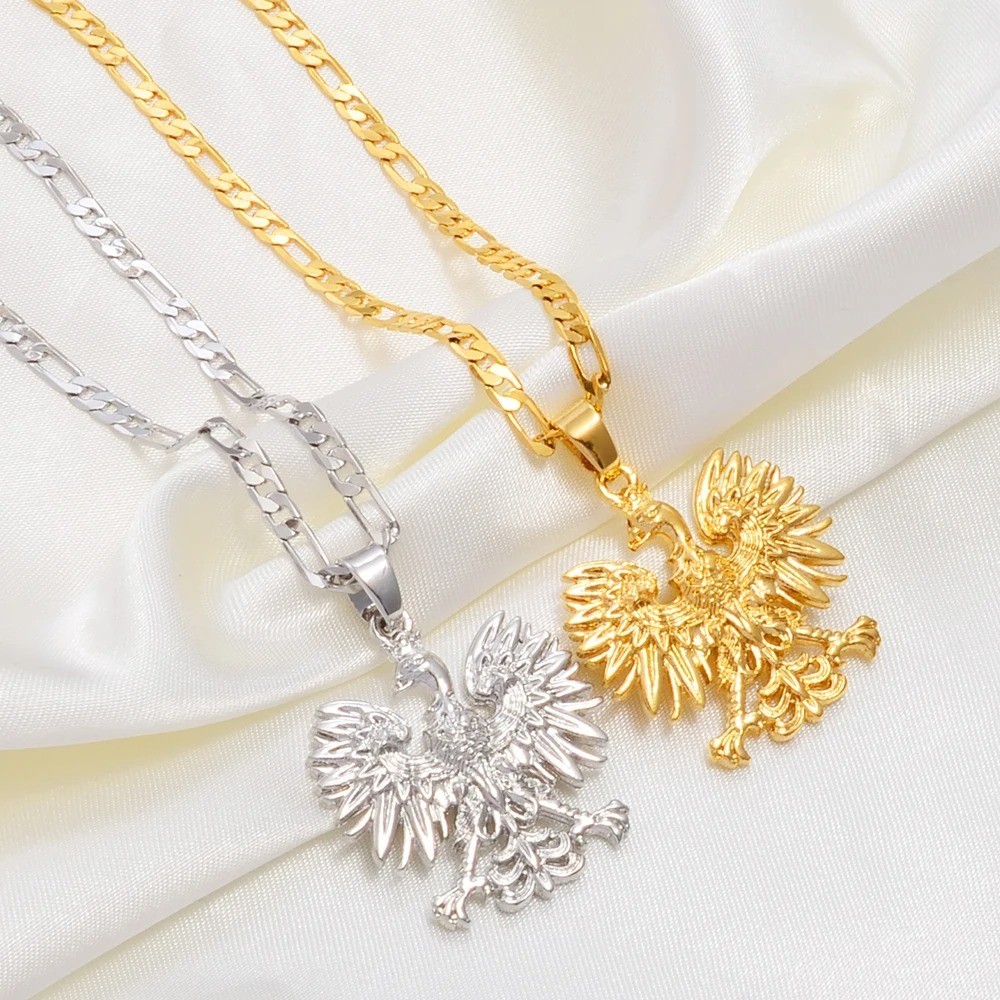 Symbol Eagle Necklace Polska Poles Poland Pendant Fashion Jewelry Accessories