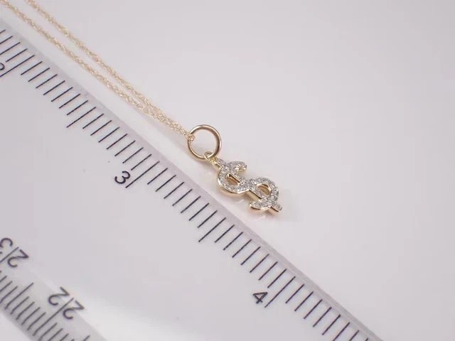 2Ct Round Cut Simulated Diamond Women’s Dollor Pendant In 14K Yellow Gold Plated